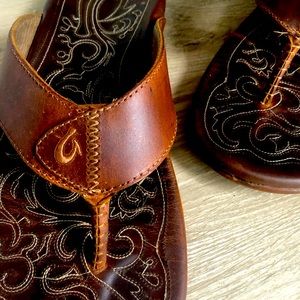 Men’s OluKai Mekila sandals in Natural Size 12